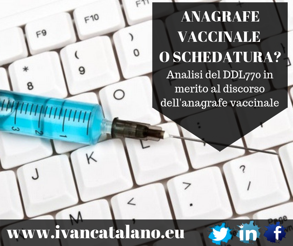DDL770: Analisi dell’Anagrafe Vaccinale