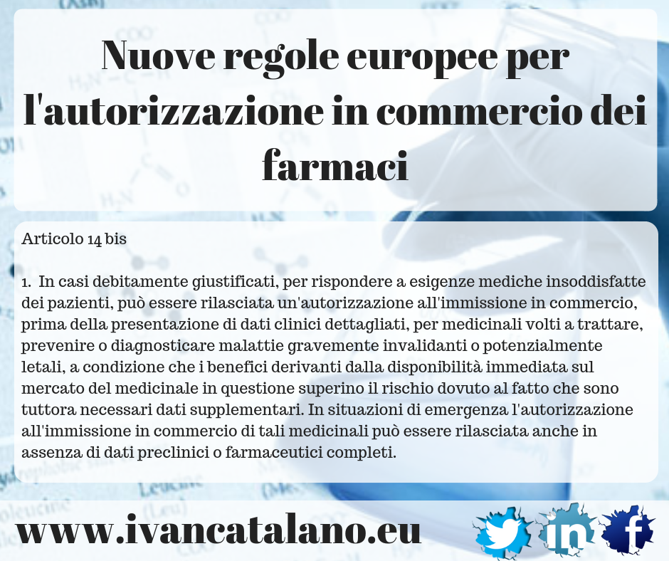Dall’Europa nuove regole per i farmaci emergenziali